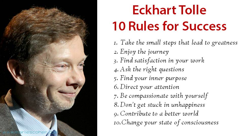 eckhart tolle rules for success