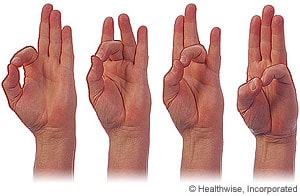 thumb-to-fingers grounding techniques