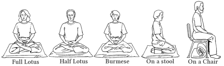 6 Vipassana Sitting Positions Explained [Quick To Learn and Follow]