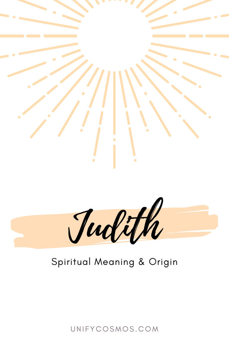 Spiritual Meaning of Name Judith by Unify Cosmos