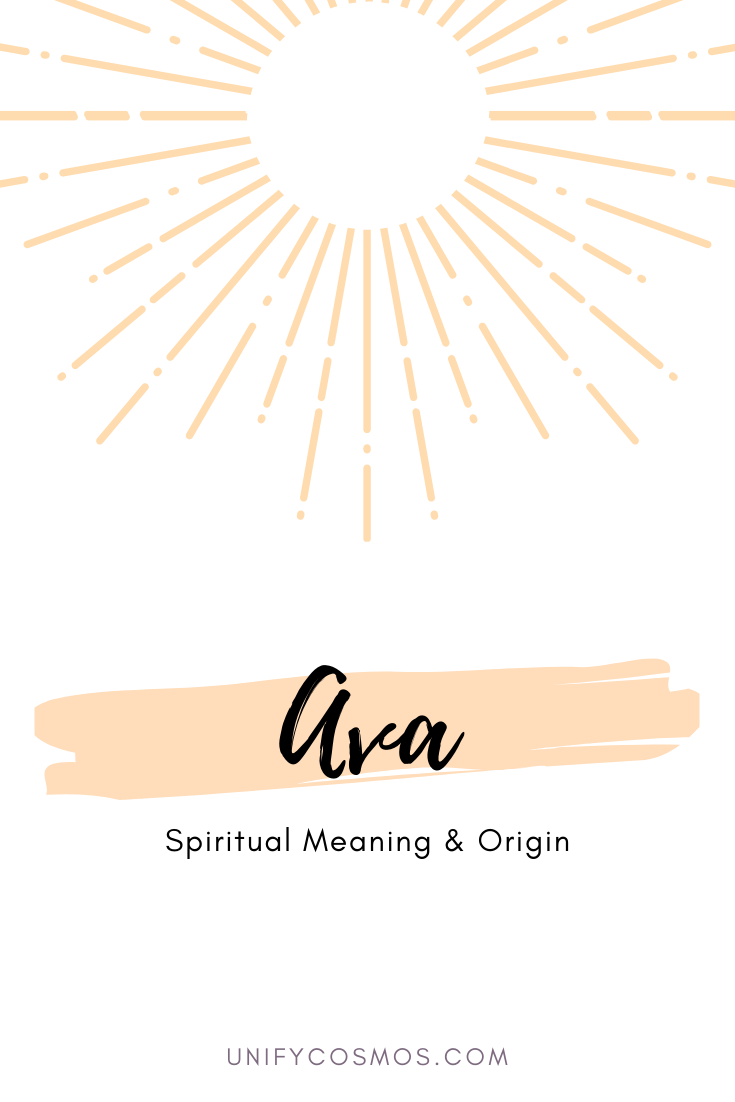 Spiritual Meaning of the Name Ava by Unify Cosmos