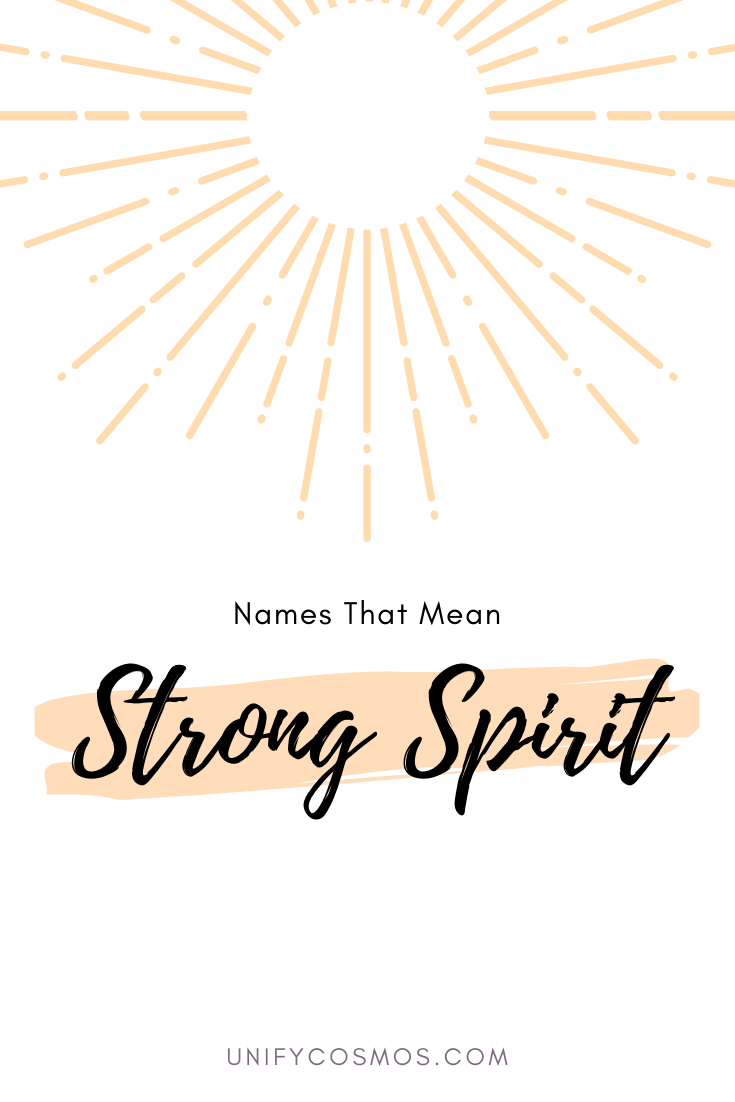 Names That Mean Strong Spirit by Unify Cosmos