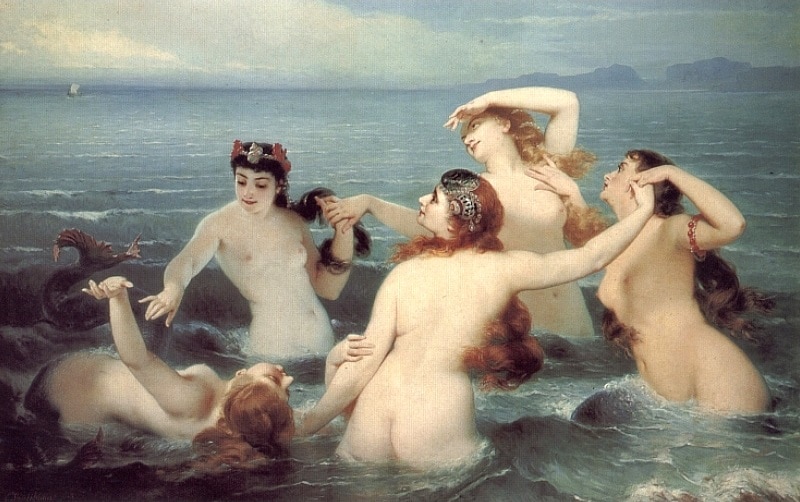 Charles_Edouard_Boutibonne_-_Mermaids_Frolicking_in_the_Sea,_1883