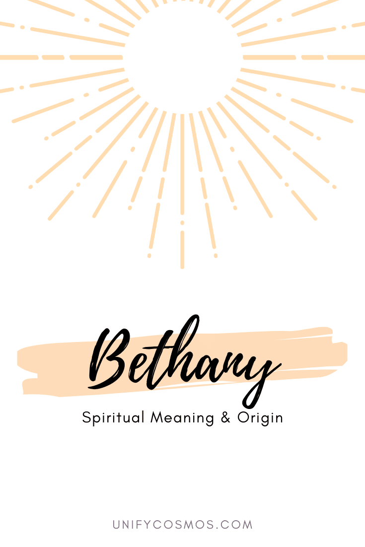 Spiritual Meaning of the Name Bethany by Unify Cosmos