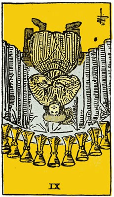 nine of cups in reverse