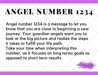 Angel Number 1234 Your True Potential Number Unifycosmos Com