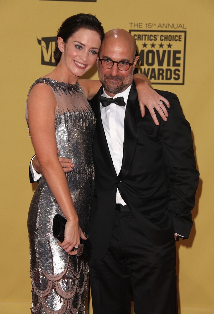 Emily Blunt and Stanley Tucci