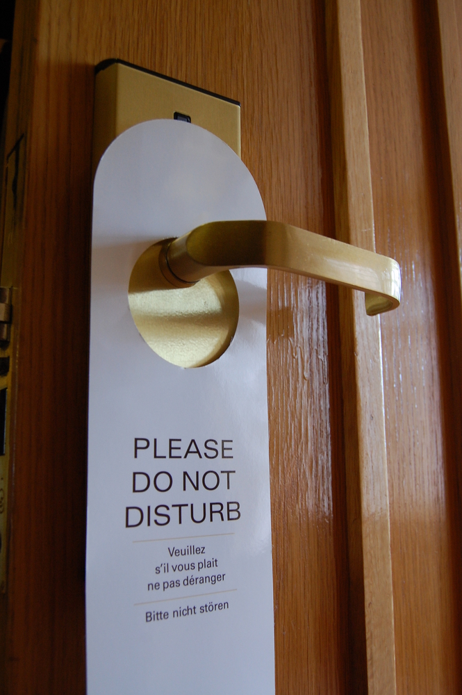 Use the Do Not Disturb Sign to Deter Theft