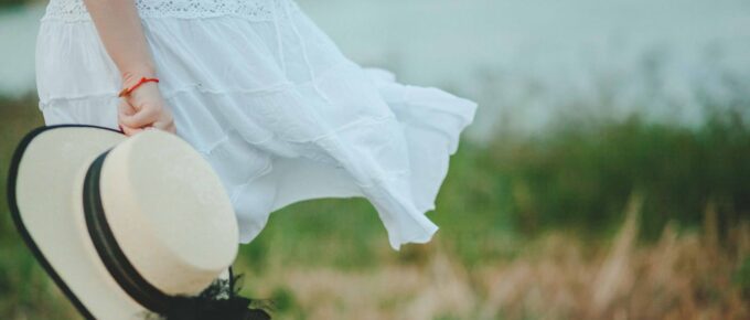 Boater Hat with Ribbon