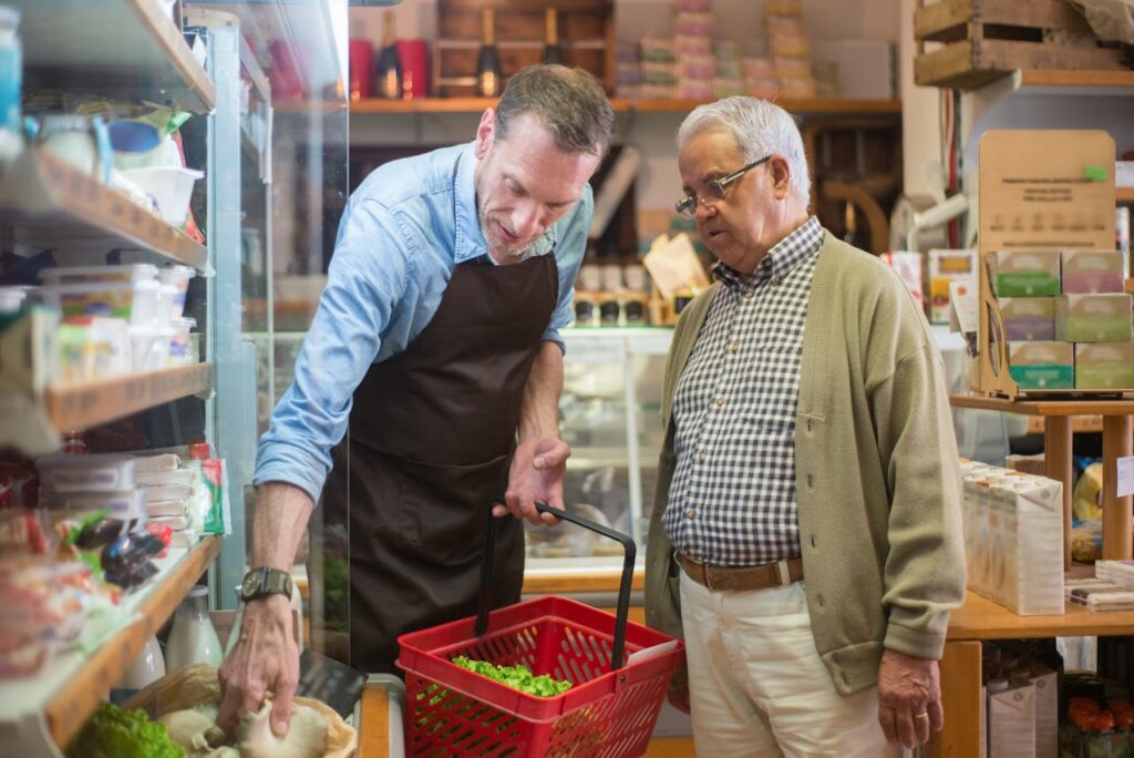 Helping Someone with Their Groceries 