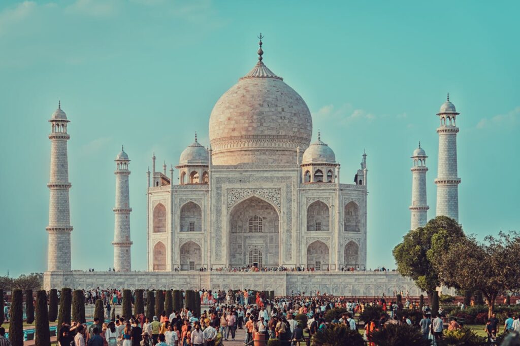 Taj Mahal, Agra, India, during midday