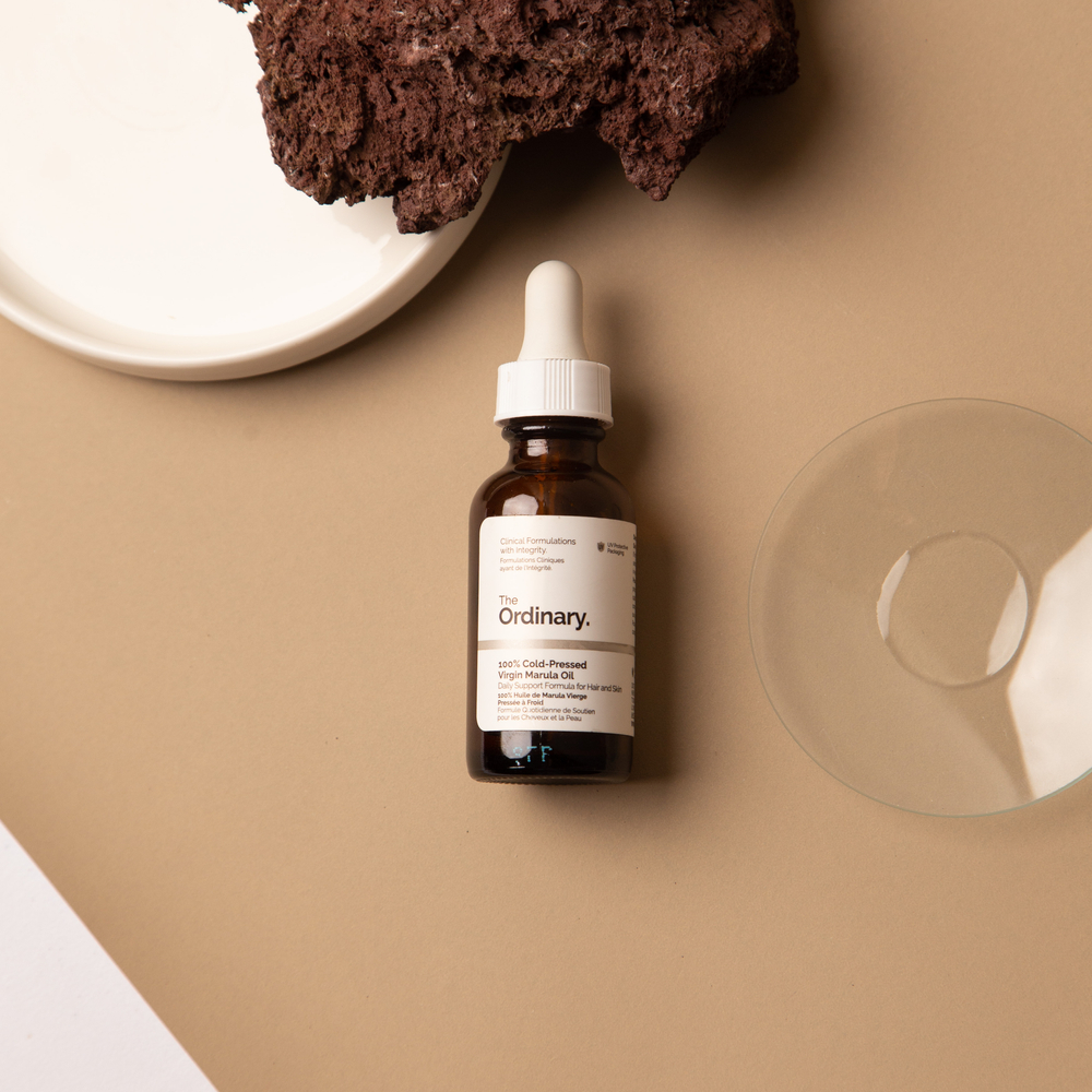 Face Oil: The Ordinary 100% Cold-Pressed Virgin Marula Oil