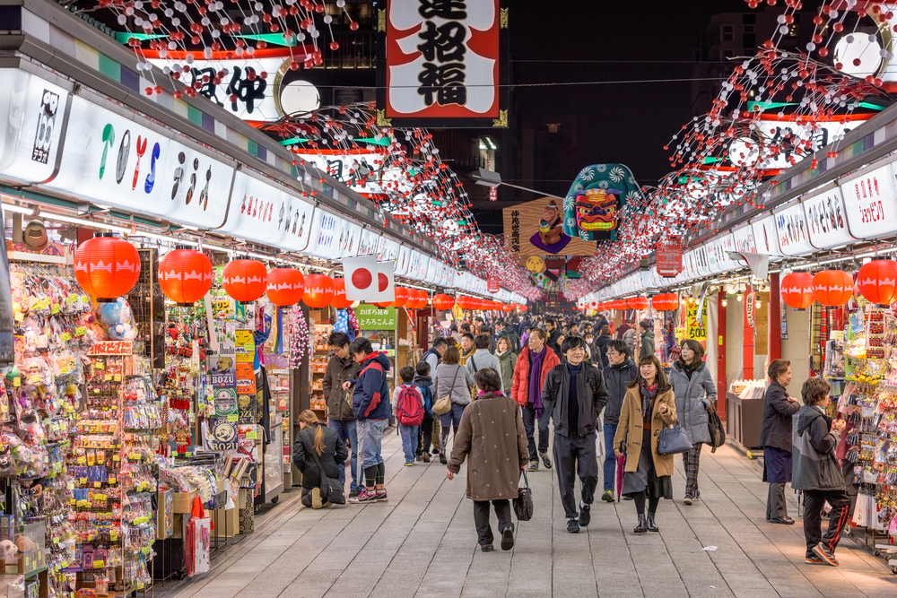 Nakamise Shopping Street, Tokyo, Japan 