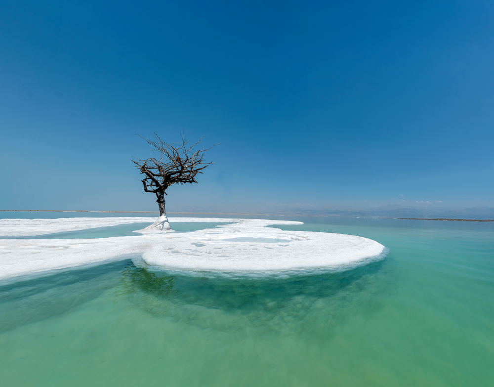 The Dead Sea is the lowest point on dry land