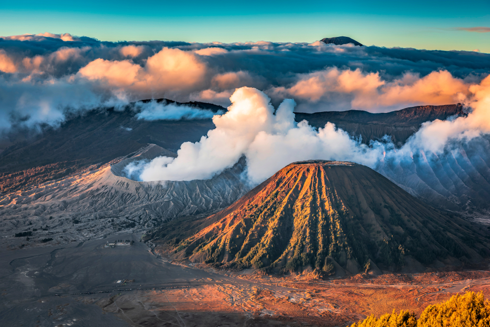 The Ring of Fire contains over 450 volcanoes and is home to over 75% of the world’s active and dormant volcanoes