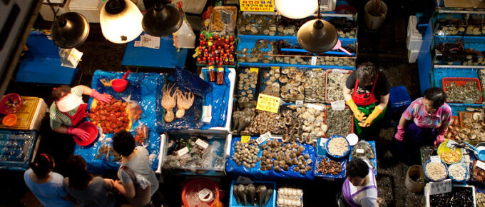 Noryangjin Fisheries Wholesale Market, Seoul, South Korea