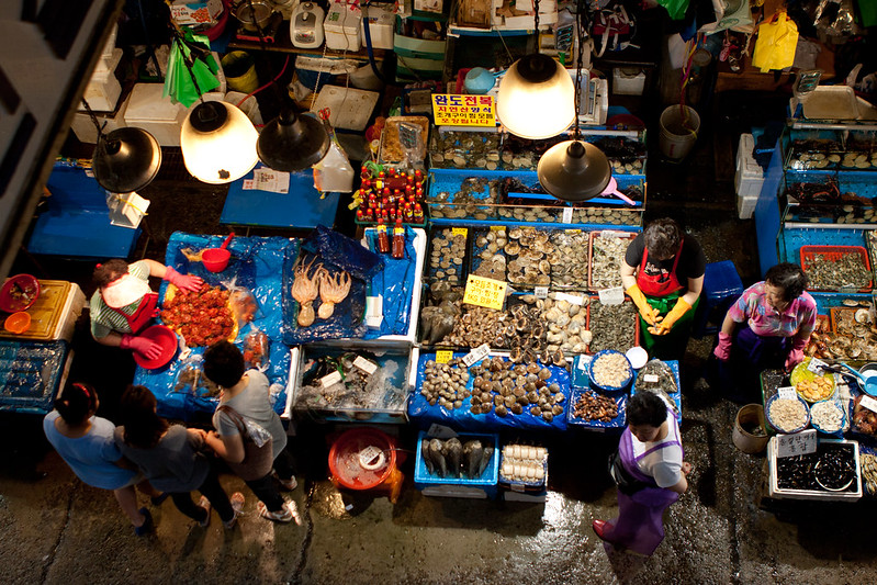 Noryangjin Fisheries Wholesale Market, Seoul, South Korea