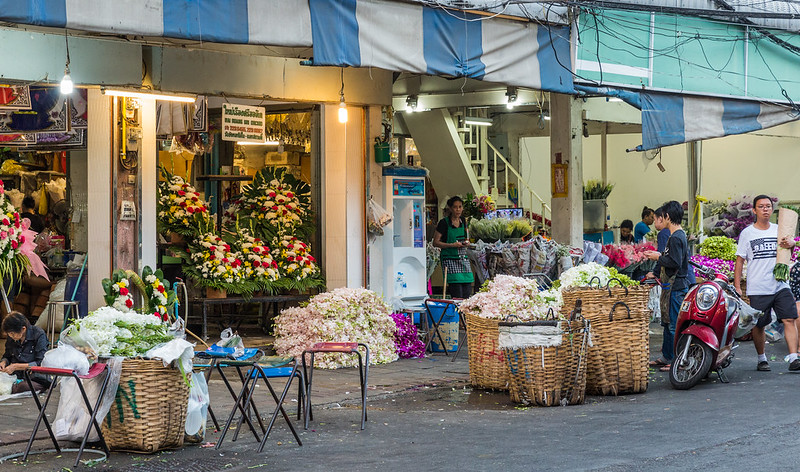 Pak Khlong Talat, Bangkok, Thailand