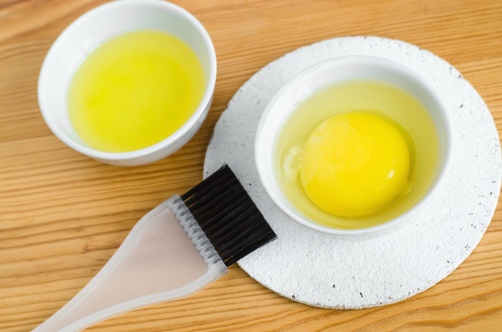 Egg Yolk and Castor Oil Mask