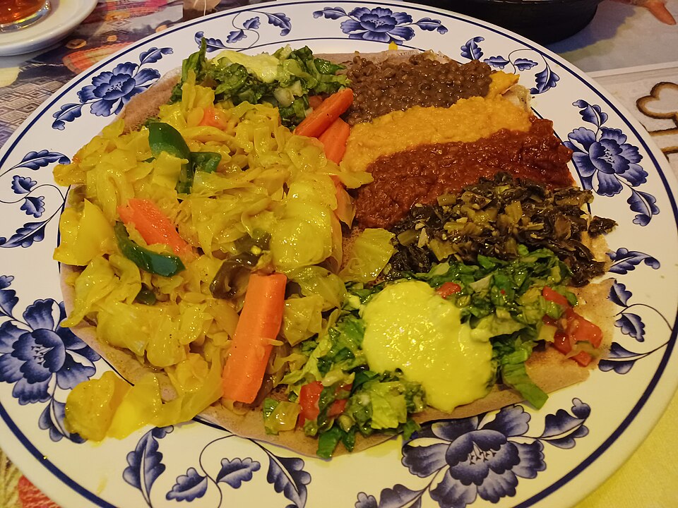 Ethiopian Tomato and Injera Salad (Timatim)