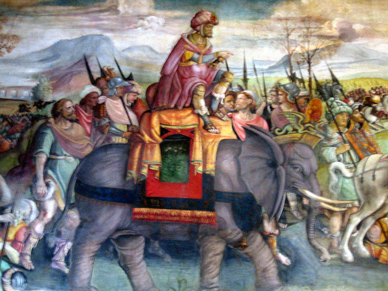 Hannibal's Elephant Crossing of the Alps