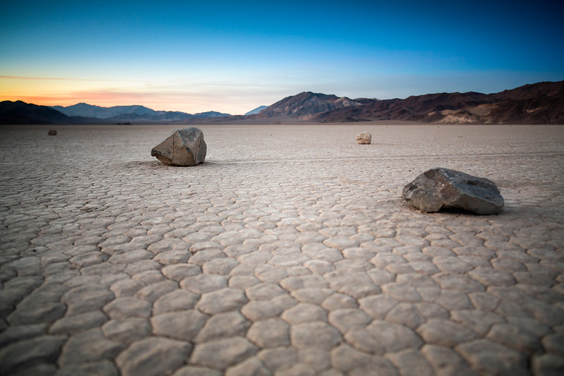 The Sailing Stones, Death Valley, USA