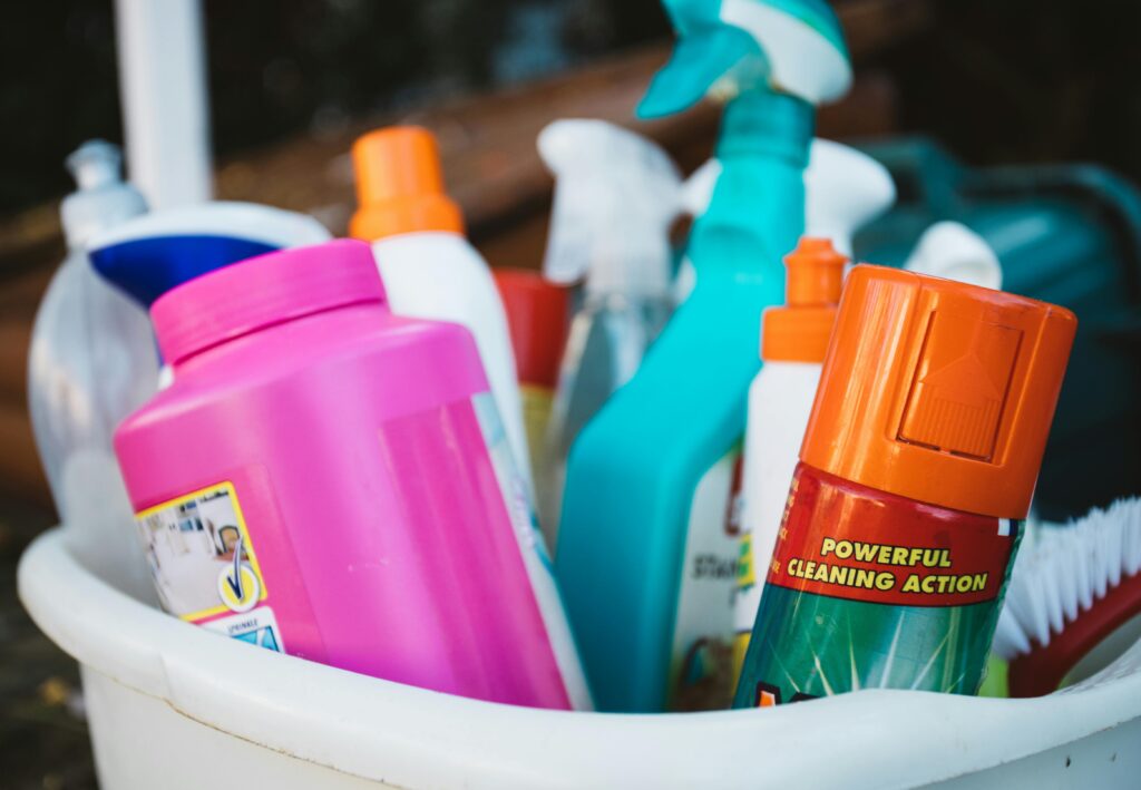 Half-Used Cleaning Supplies