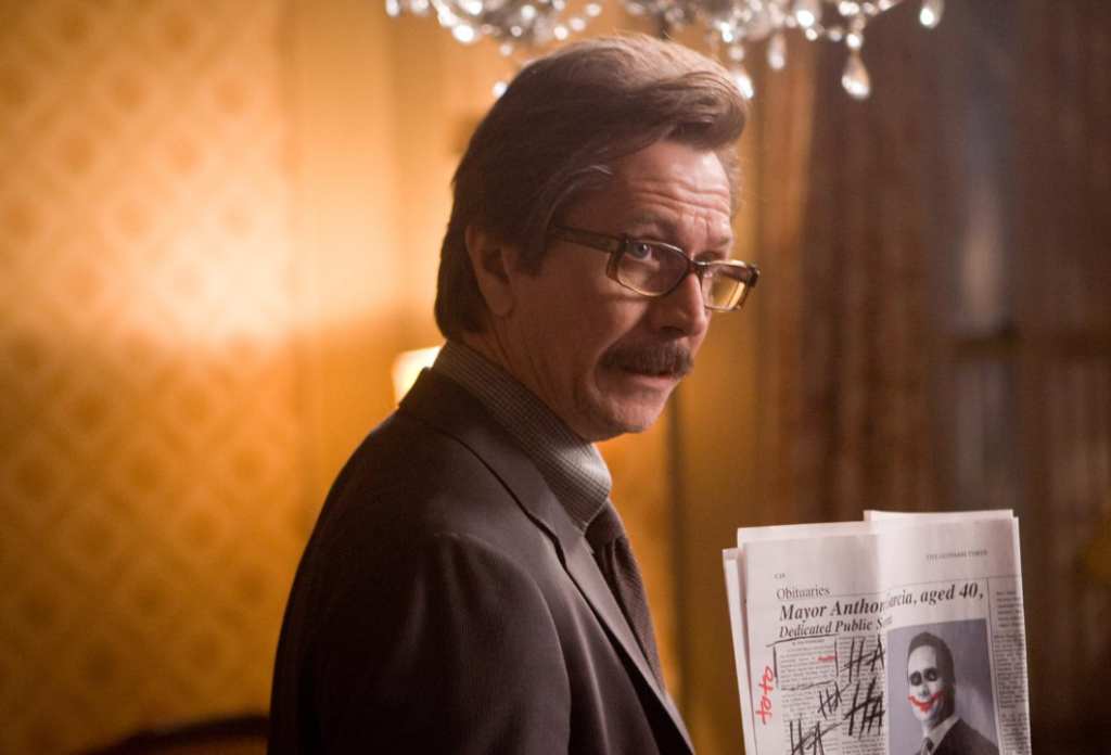 Gary Oldman as Commissioner Gordon in The Dark Knight Trilogy