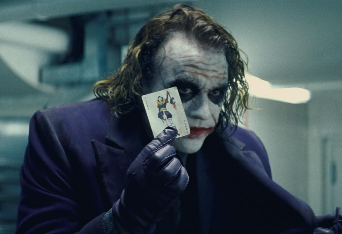 Heath Ledger as The Joker in The Dark Knight