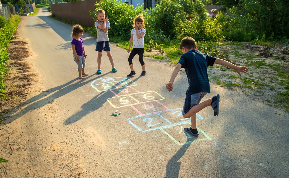 Playing Hopscotch