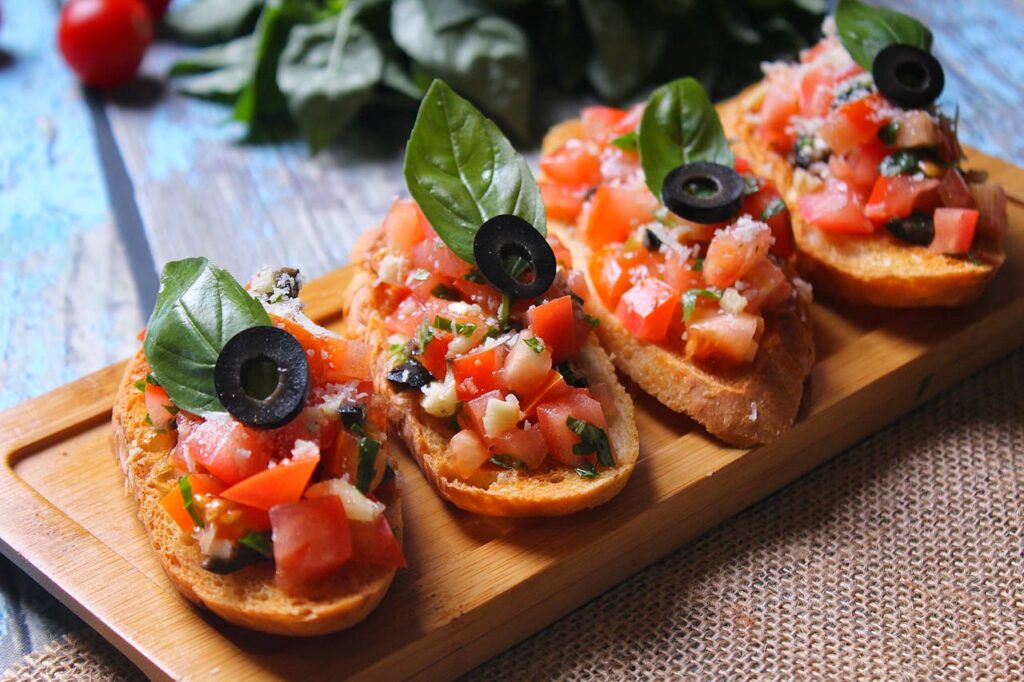 Tomato Basil Bruschetta