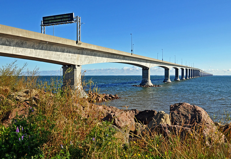 Highway 114 through Fundy National Park, New Brunswick