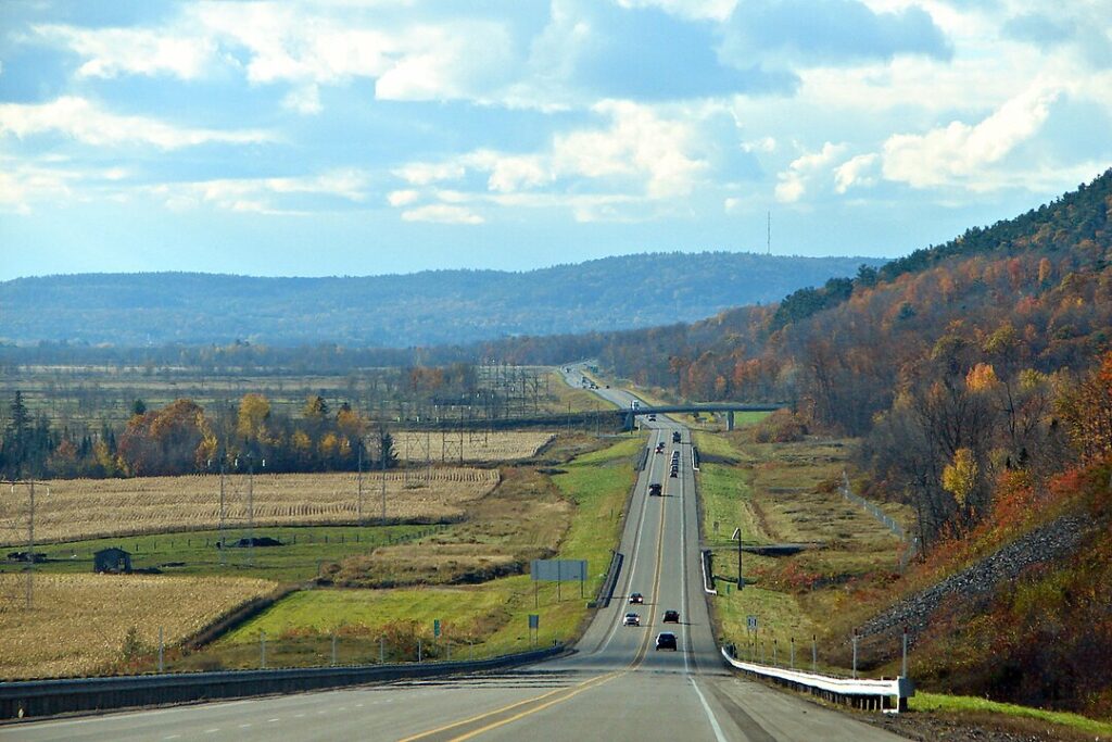 Highway 132 through Gaspésie National Park, Quebec