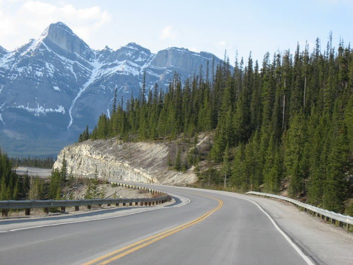 Highway 16 through Jasper National Park, Alberta