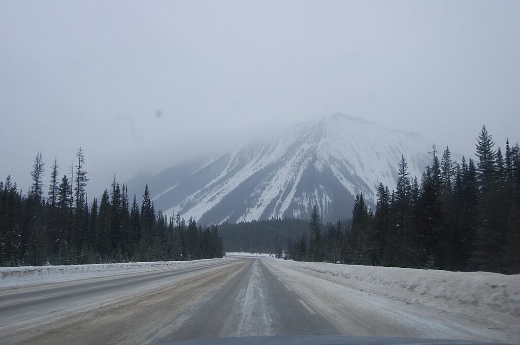 Highway 93 through Kootenay National Park, British Columbia