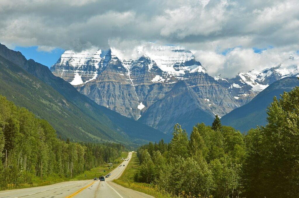 Highway 97 through Mount Robson Provincial Park, British Columbia