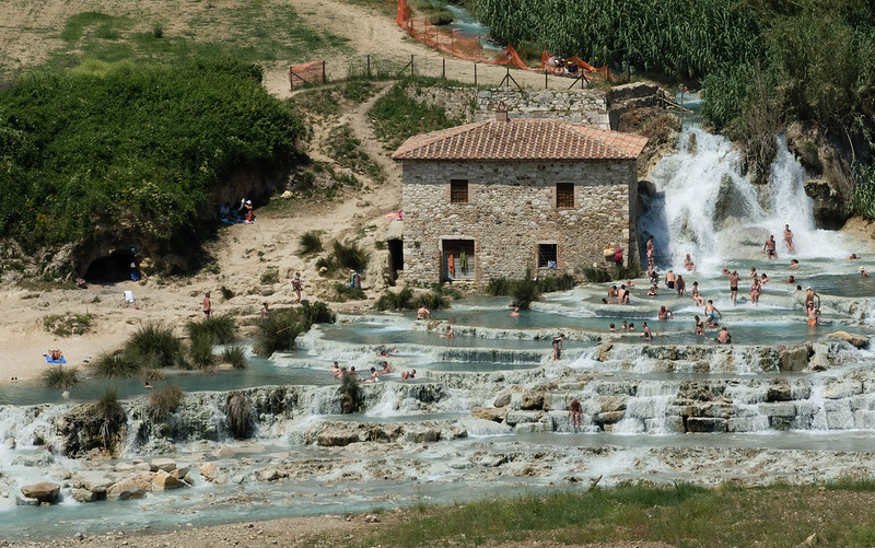 The Baths of San Filippo, Tuscany, Italy