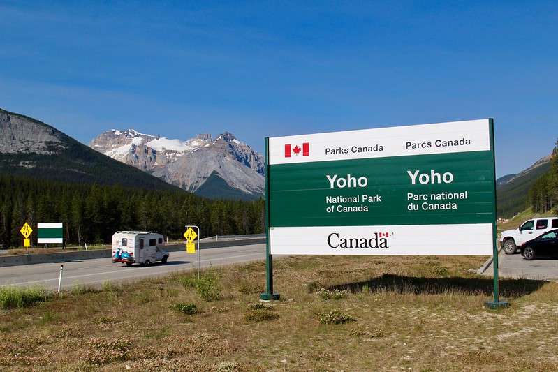 Trans-Canada Highway through Yoho National Park, British Columbia