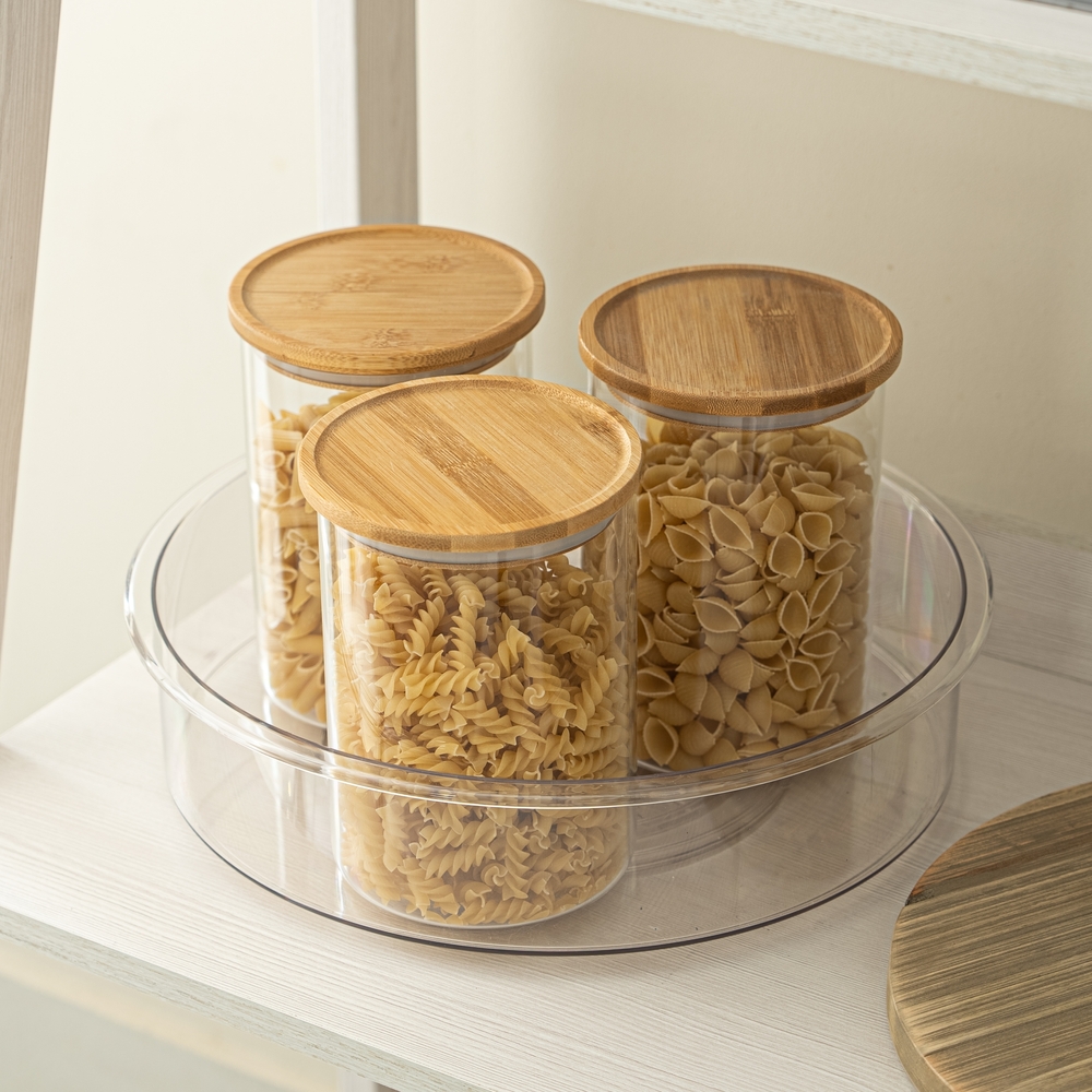 Use a Lazy Susan in the Fridge