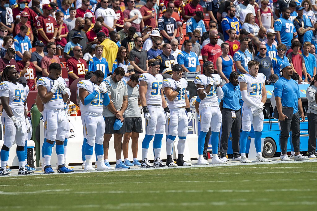 www.allproreels.com — Washington Football Team vs. Los Angeles Chargers from FedEx Field, Landover, MD, September 12 2021 (All-Pro Reels Photography)