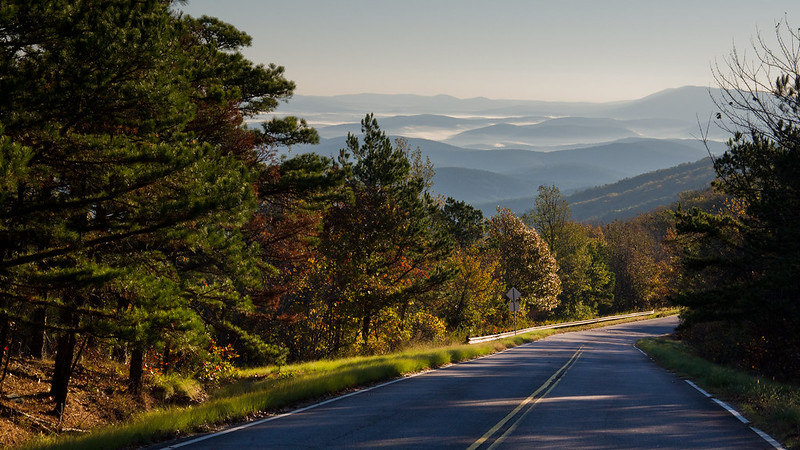 Talimena Scenic Drive, Arkansas to Oklahoma