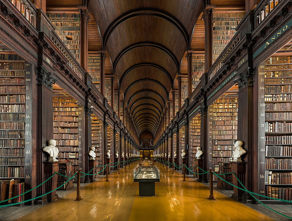 The Trinity College Library - Home to the Book of Kells