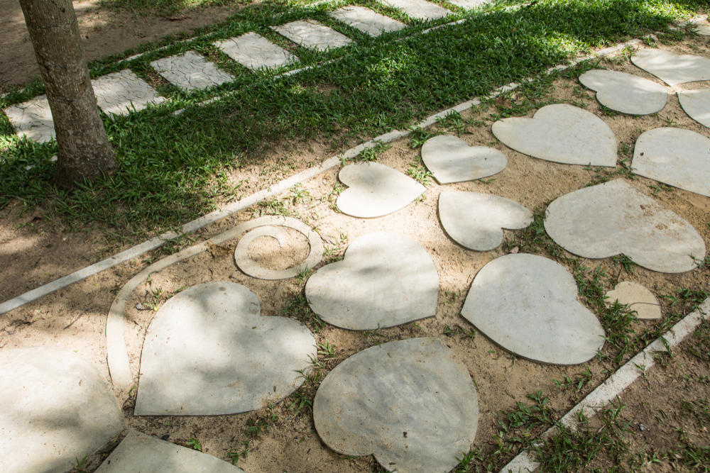 DIY Stone Stepping Stones